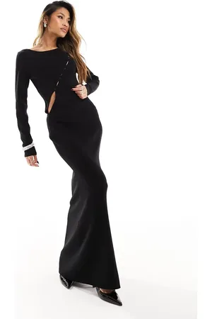 NA-KD X Claire Rose cut out maxi dress in