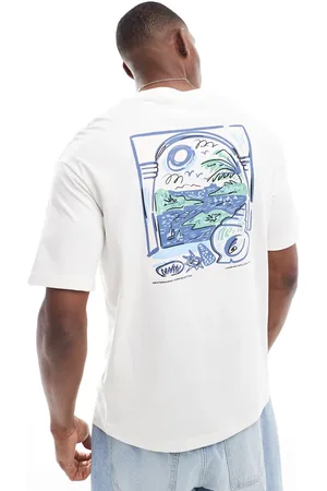 SELECTED Oversized t-shirt with scenic backprint in