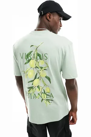 River Island Short sleeve regular olive t-shirt in