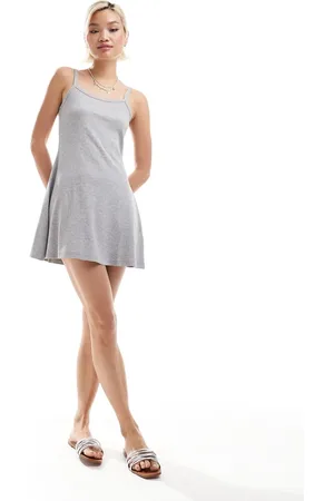 Monki Jersey mini slip dress in marl