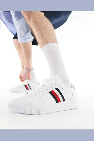 Tommy Hilfiger Supercup stripe leather trainers in
