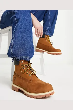 Timberland Premium 6 inch boots in rust nubuck