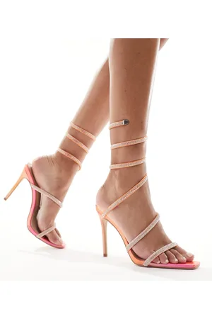 Simmi London Simmi London Peony spiral heeled sandal in ombre