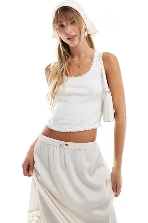 Miss Selfridge Lace vest top in