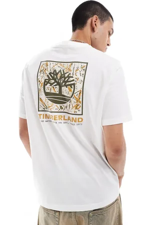 Timberland Large tree camo backprint t-shirt in