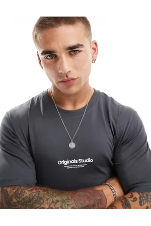 JACK & JONES Oversized t-shirt with originals logo in beige