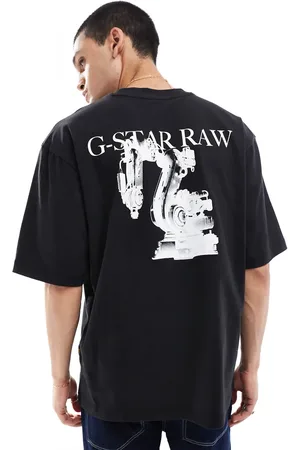 G-Star Oversized t-shirt in with industry logo chest and back print