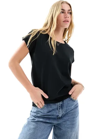 VILA Scoop neck t-shirt in