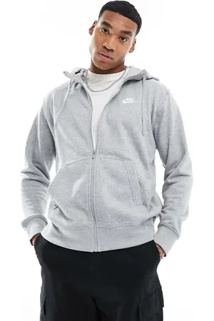 Nike Club zip up hoodie in heather