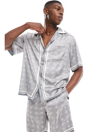 The Couture Club Co-ord emblem print shirt in