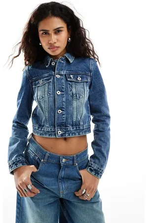 The Ragged Priest Boxy denim jacket in washed