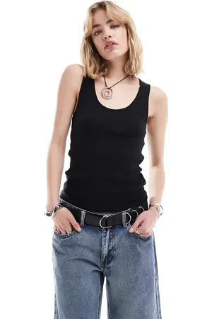 Weekday Ruby semi-sheer tank top in