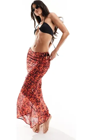 Candypants Tie dye maxi beach skirt in