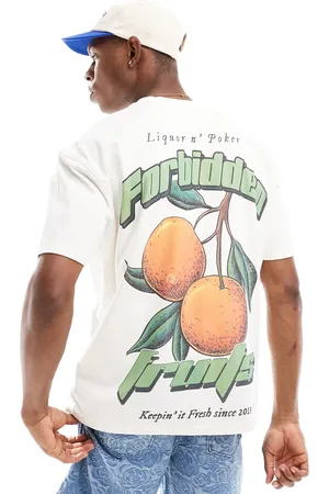 Liquor N Poker Oversized t-shirt with fruit back print in