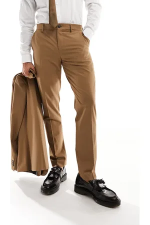SELECTED Slim fit suit trousers in beige