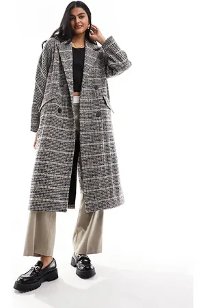 SELECTED Femme oversized formal coat in check print