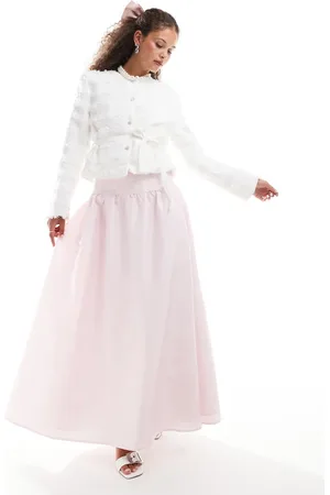 Sister Jane Drop hem midaxi skirt in powder co-ord