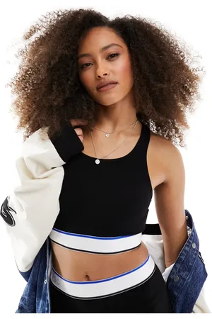 Hugo Blue Co-ord crop top in