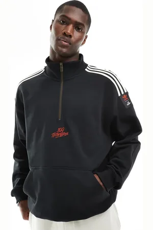 adidas 100 Thieves half zip track top in