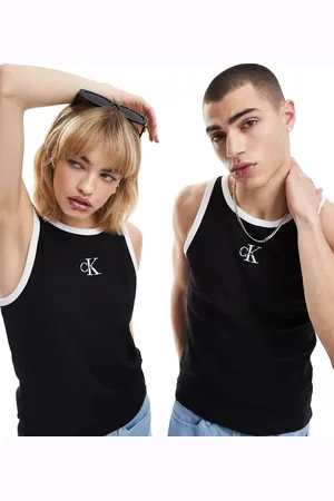 Calvin Klein Monologo ringer tank in - ASOS Exclusive