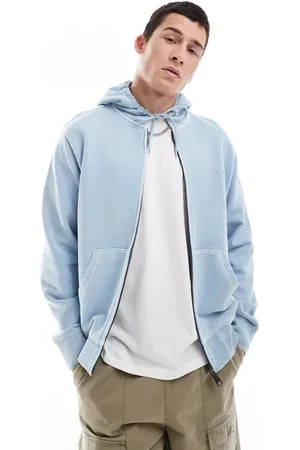 Carhartt Carhattt WIP duster script garment dyed zip through hoodie in