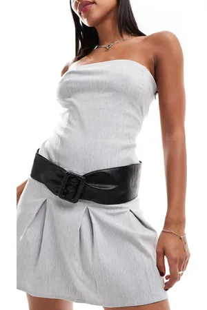 My Accessories Wide soft faux leather belt in
