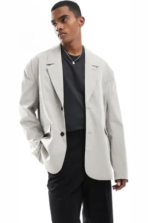 Weekday Eman oversized blazer in -beige melange