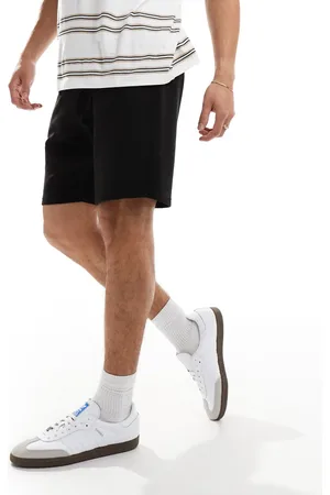 Threadbare Jersey ribbed shorts with elasticated waist in