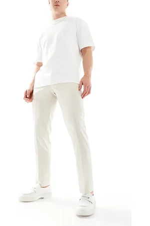 French Connection Suit trousers in beige and white stripe