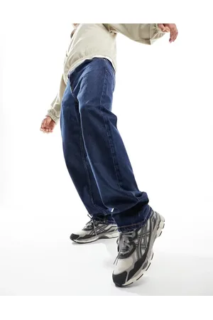 Weekday Space relaxed fit straight leg jeans in current