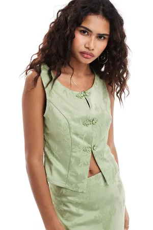 Kiss The Sky Floral jacquard top in