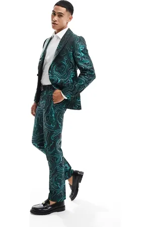 Twisted Tailor Adichie marble suit trousers in