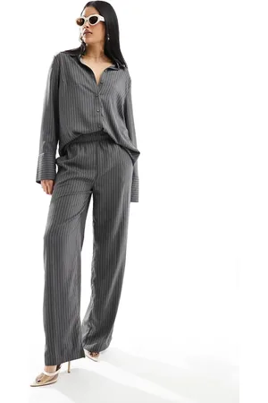 Y.A.S Y.A.S elasticated waistband trouser co-ord in pinstripe