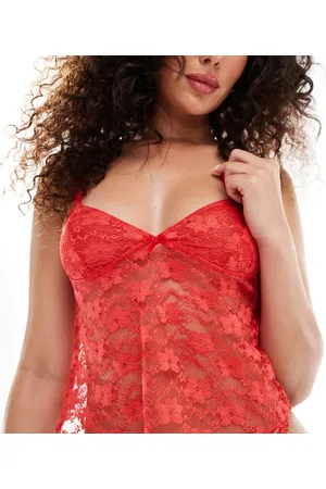 Wild Lovers Exclusive lace cami corset in strawberry