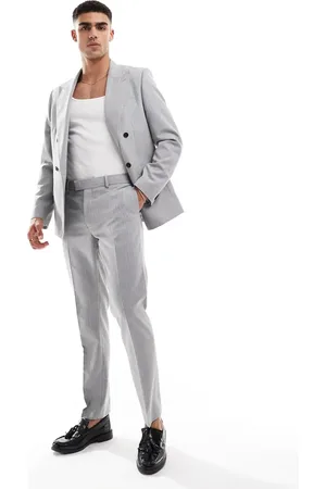 River Island Crepe stripe suit trouser in