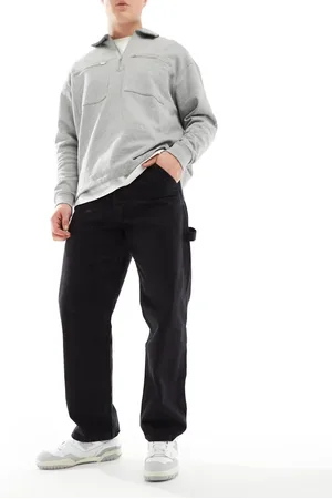 JACK & JONES Eddie loose fit carpenter jean in washed