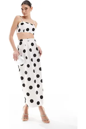 ASOS Formal midi skirt co-ord in spot print