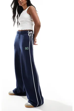 PACSUN Classic wide leg track trousers in