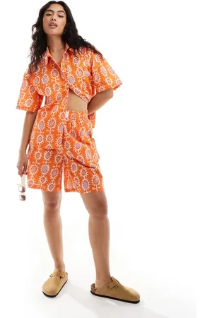 Sixth June Co-ord printed linen shirt in