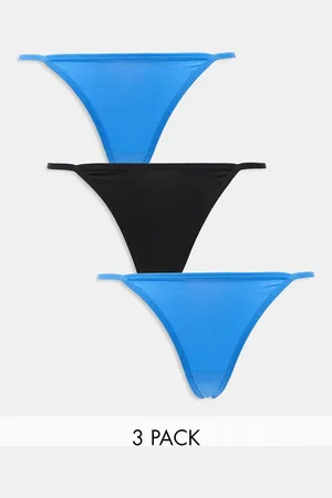 Weekday Soul tanga thong 3-pack in and black