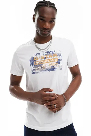G-Star Originals t-shirt in with framed palm logo print
