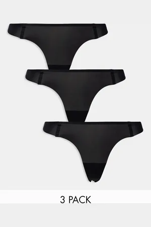 Boux Avenue 3 pack bonded microfibre thong in