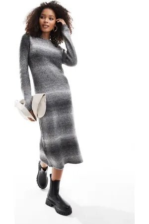 Y.A.S Knitted jumper maxi dress in ombre