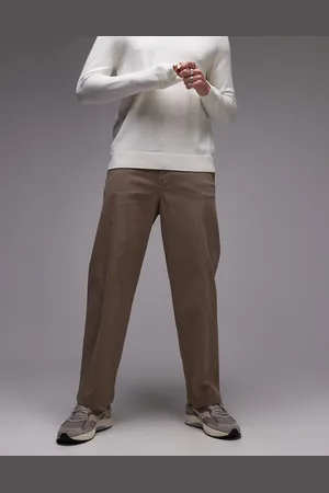 SELECTED Loose fit chino trouser in beige