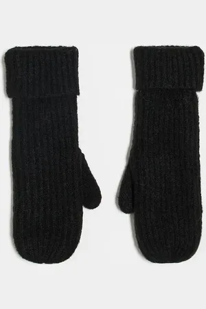 Pieces® Pyron knitted mittens in