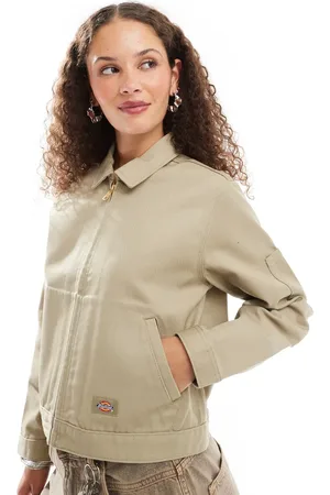 Dickies Unlined cropped eisenhower jacket in beige
