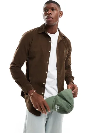 Ralph Lauren Icon logo slim fit cord shirt in