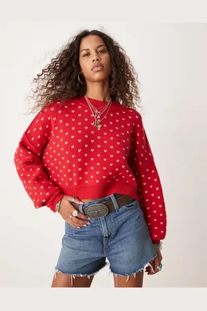 Free People Cropped pattern jumper in