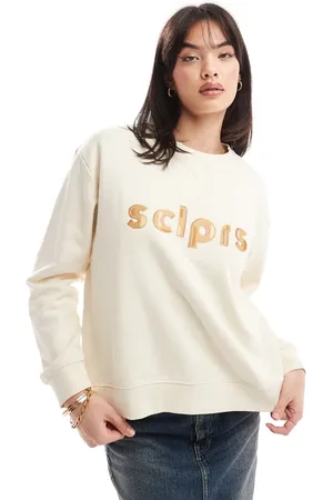 SCALPERS Embossed letters sweater in