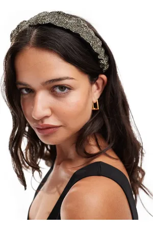 Pieces® Embellished headband in dark